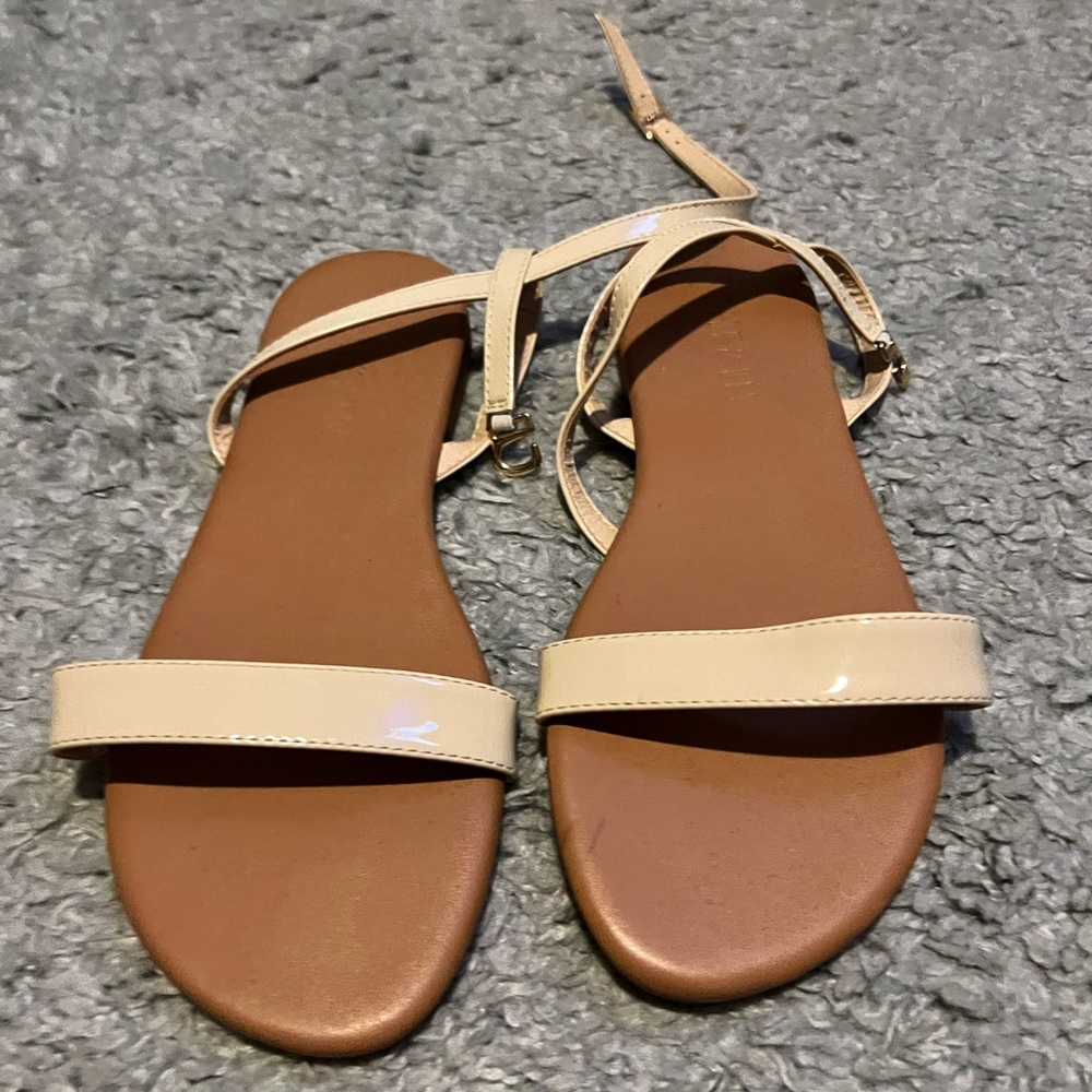 Open Toe Ankle Strap Flat Sandals